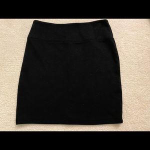 black skirt